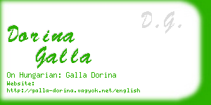 dorina galla business card